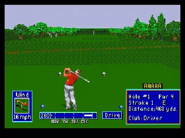 PGA European Tour (USA, Europe) screen shot game playing